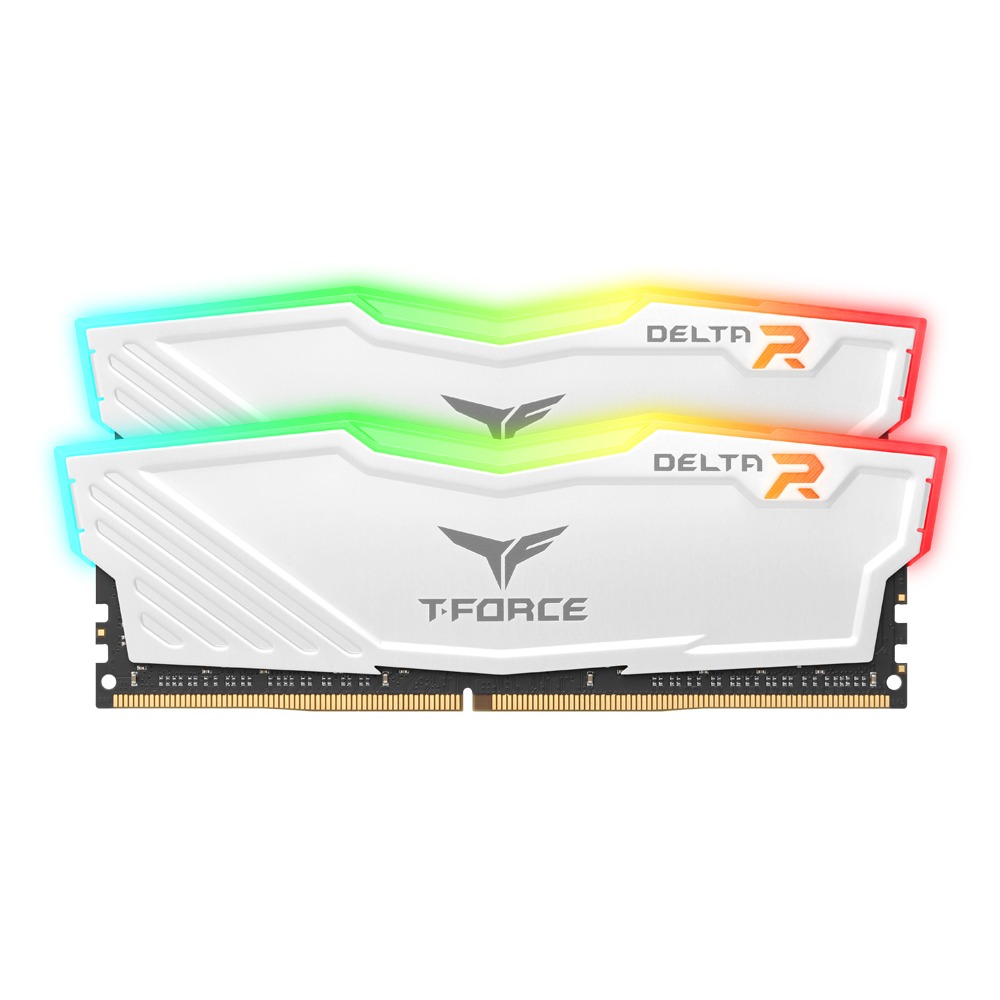 [TeamGroup] T-Force DDR4 64G PC4-28800 CL18 Delta RGB 화이트 패키지 서린 (32Gx2)