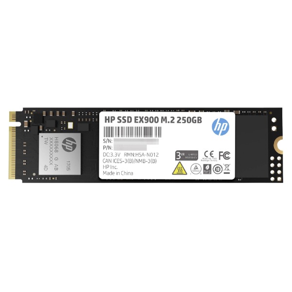 [HP] EX900 M.2 2280 NVMe 250GB TLC