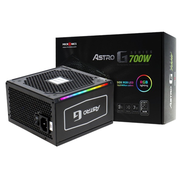 [마이크로닉스] ASTRO G-Series 700W 80PLUS EU Silver RGB